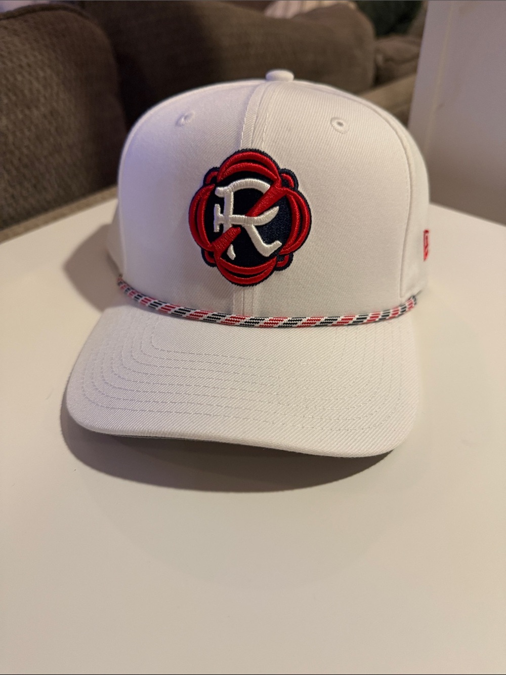 New England Revolution Rope-Trim Baseball Cap with Red & Black Logo